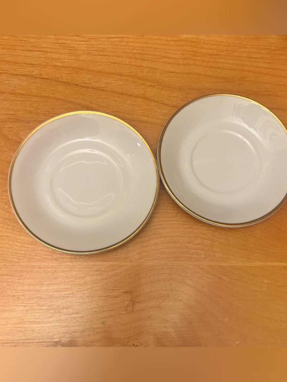 Cherry China Japan Saucer/Bread and Butter - Set of 2